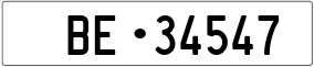 Truck License Plate